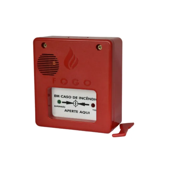 ACIONADOR MANUAL ENDEREÇAVEL COM SIRENE SAFIRA IP20 TECNOHOLD 