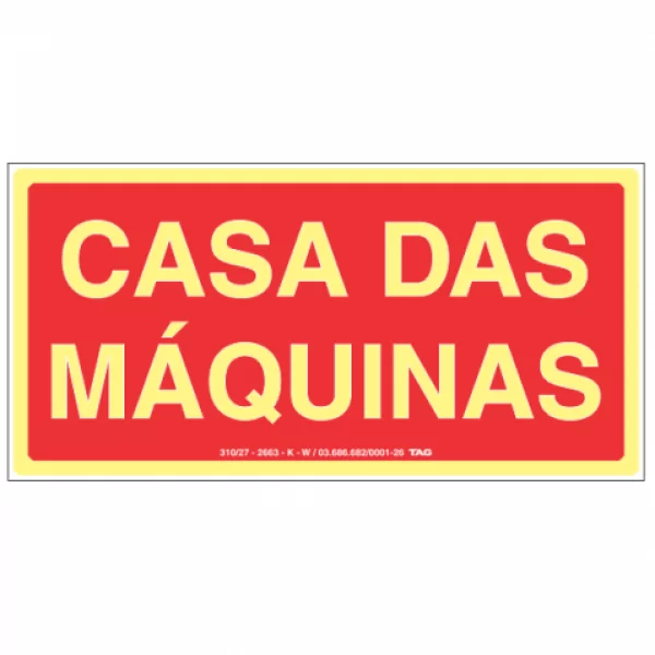 PLACA CASA DAS MÁQUINAS 