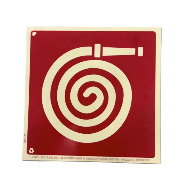 PLACA  FOTOLUMINESCENTE MANGUEIRA 20X20 E7