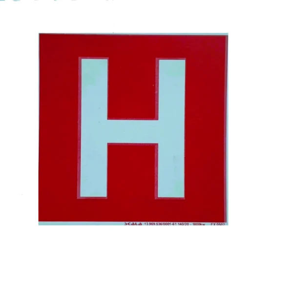 PLACA H FOTOLUMINESCENTE  20X20 E8