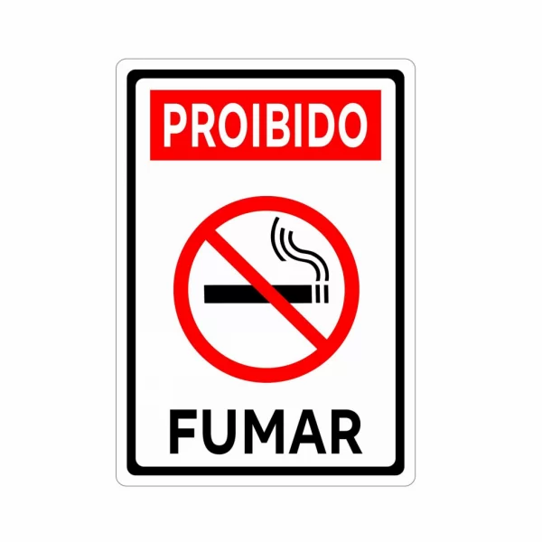 PLACA PROIBIDO FUMAR 