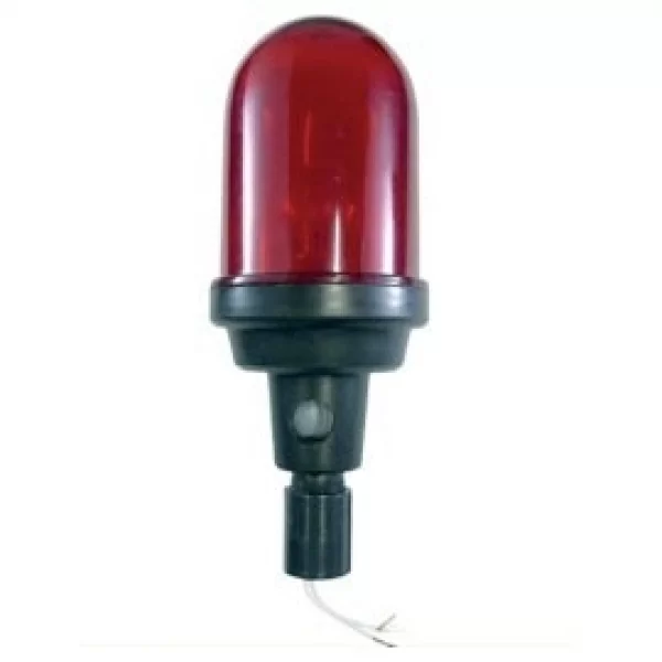 SINALIZADOR DE TOPO COM FOTOCELULA COR RUBI SEM  LAMPADA 40W 