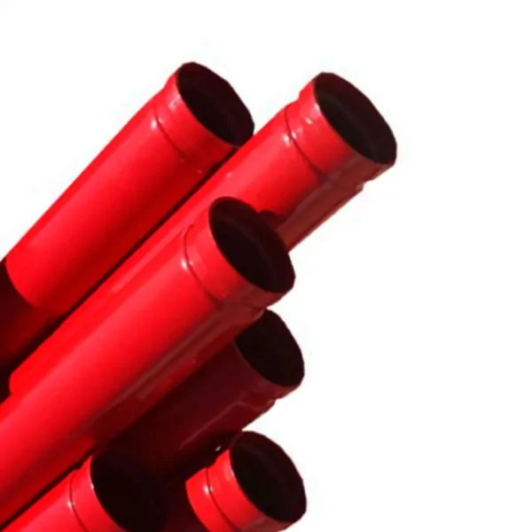 TUBO NBR5590 SCH-10 RANHURADO C/PINTURA EM VERMELHO